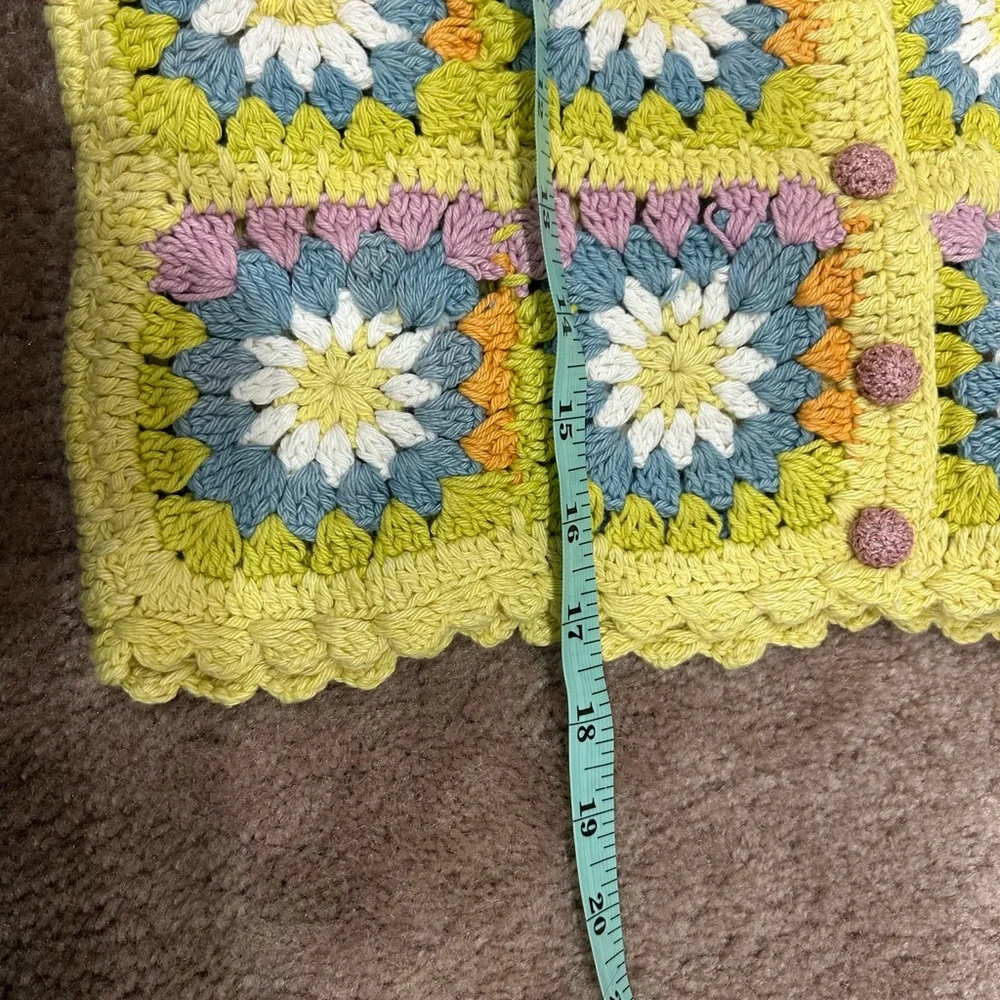 NWT Alemais Petra Colorful Crochet Crop Top Alemais Size 10 (medium)